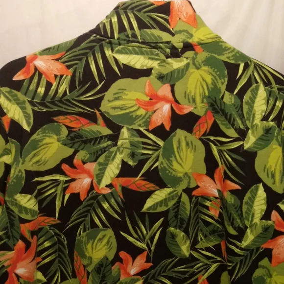 ASHLEY STEWART 2PC TROPICAL JACKET & CAPRI SET